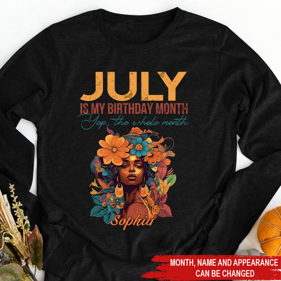July Birthday Shirt, Custom Birthday Shirt, Queens Born In July, July Birthday Shirts For Woman