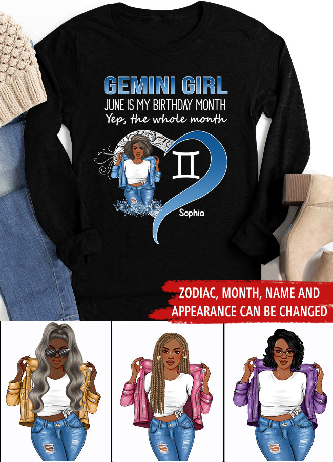 Personalized Birthday Shirts, Zodiac T Shirt, Zodiac Signs Shirt, Gemini Birthday T Shirt, Custom Birthday Gifts