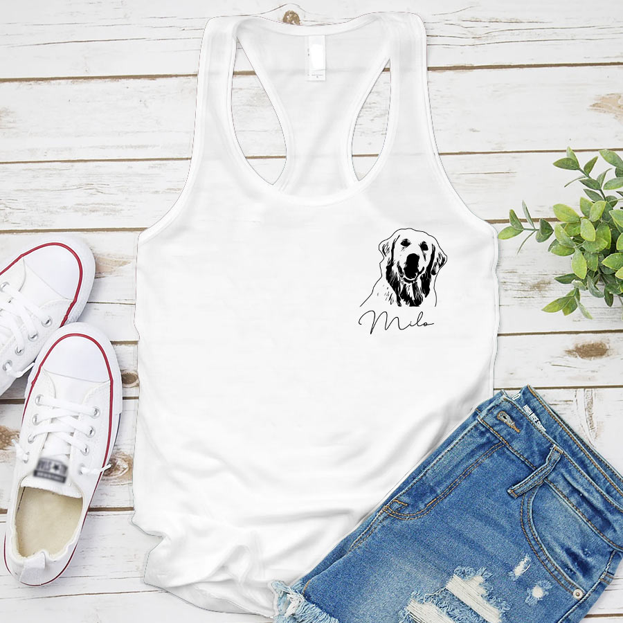 Custom Photo Dog, Personalized Dog Shirt, Gift For Dog Lover, Dog Mom Dad Shirt, Labrador Retriever Lover