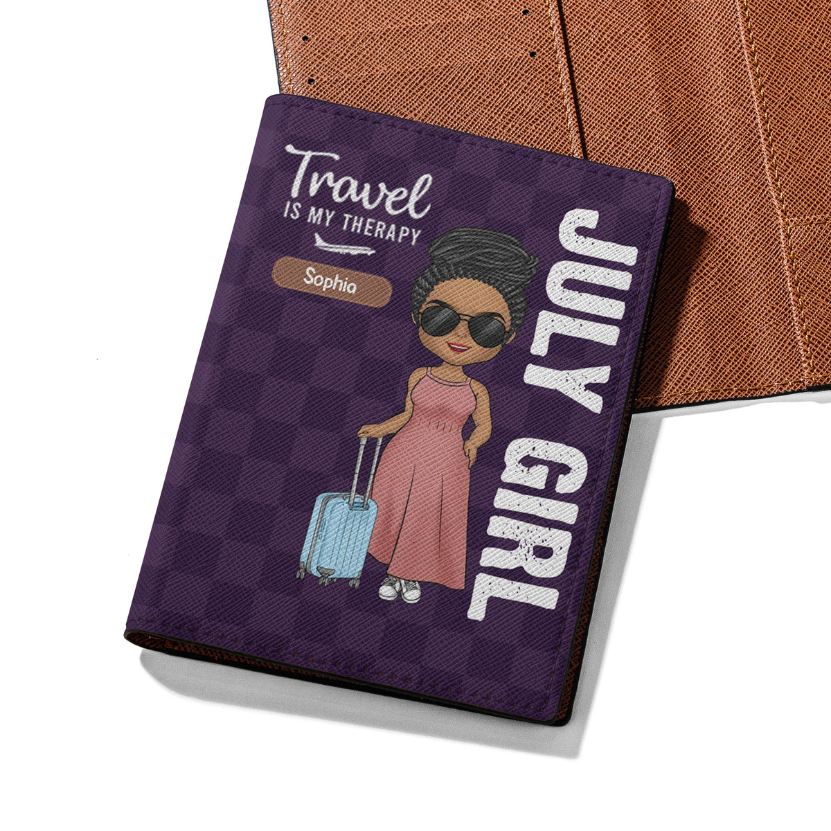 Personalized Passport Cover, Customized Gifts For July Girls, Living My Best Life, Best Gift For Friend, July Girls