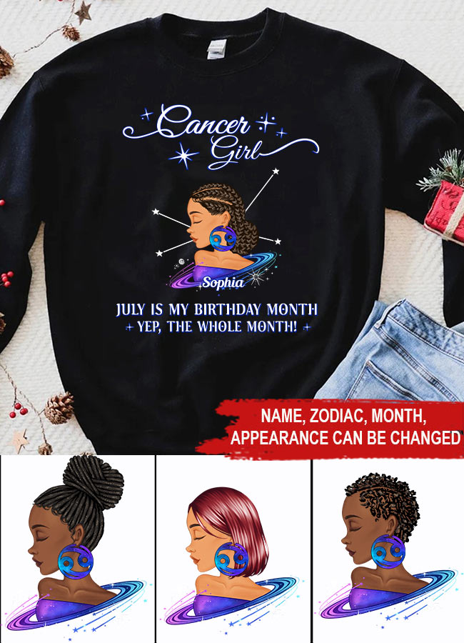 Custom Birthday Shirt, Cancer Zodiac T Shirt, Cancer Birthday Shirt, Cancer T Shirts For Ladies, Cancer Queen T Shirt