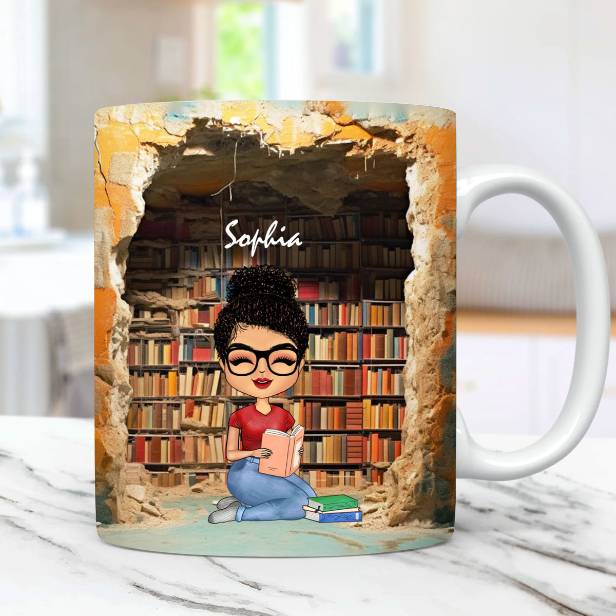 Personalized Mug For Book Lovers, Reading Gifts For Women