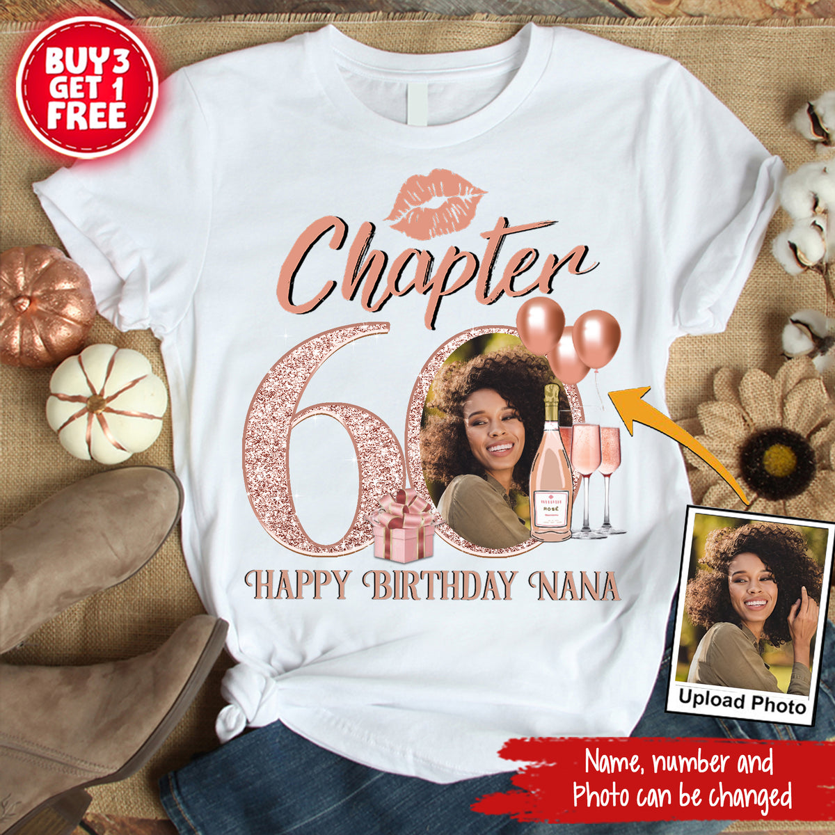 60th Birthday Shirts, Custom Birthday Shirts, Turning 60 Shirt, Gifts For Women Turning 60, 60 And Fabulous Shirt, 60th Birthday Shirts For Her-YPT-ALK