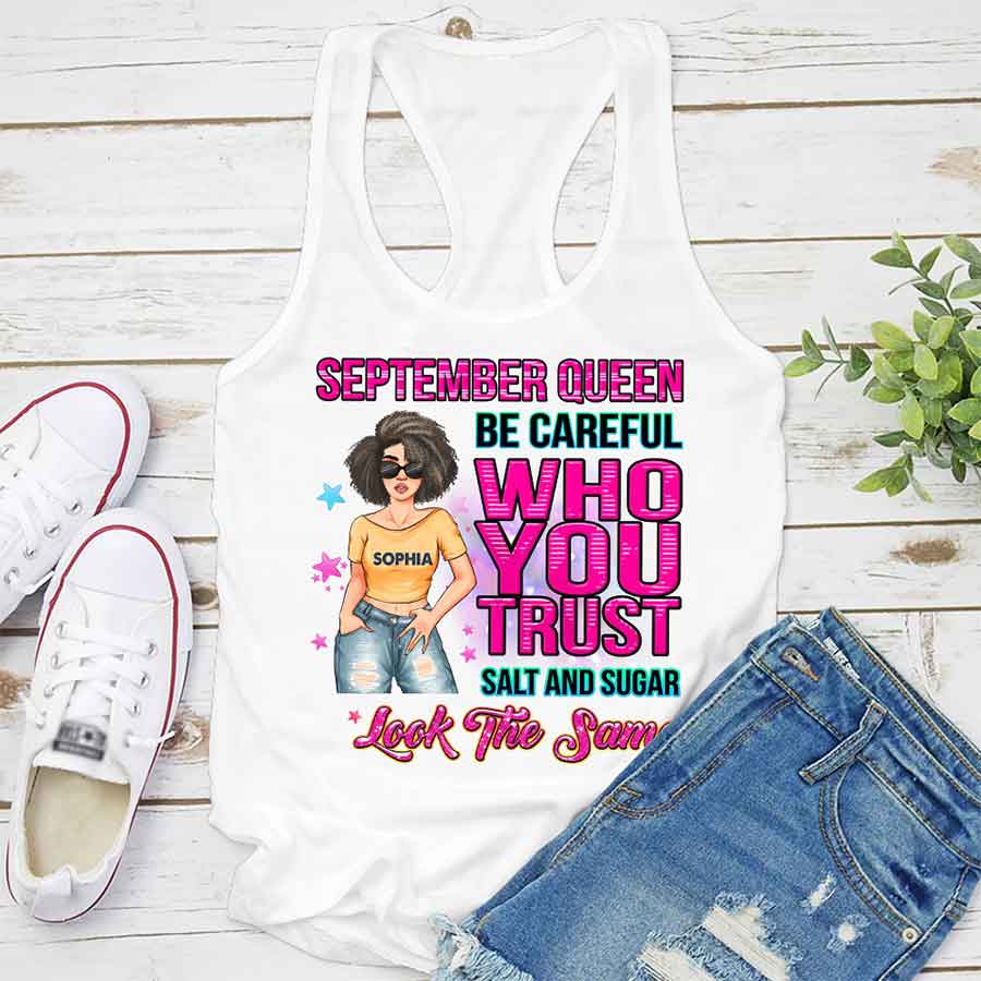 September Birthday Shirt, Custom Birthday Shirt, Queens Born In September, September Birthday Shirts For Woman, September Birthday Gifts, September Is My Birthday Month, Yep The Whole Month-YPT-HCT