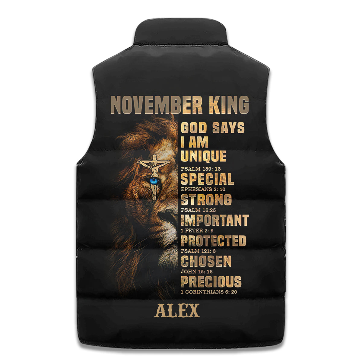 Puffer Vest - Personalized November Birthday Month, Gift Ideas For November Birthday For Kings