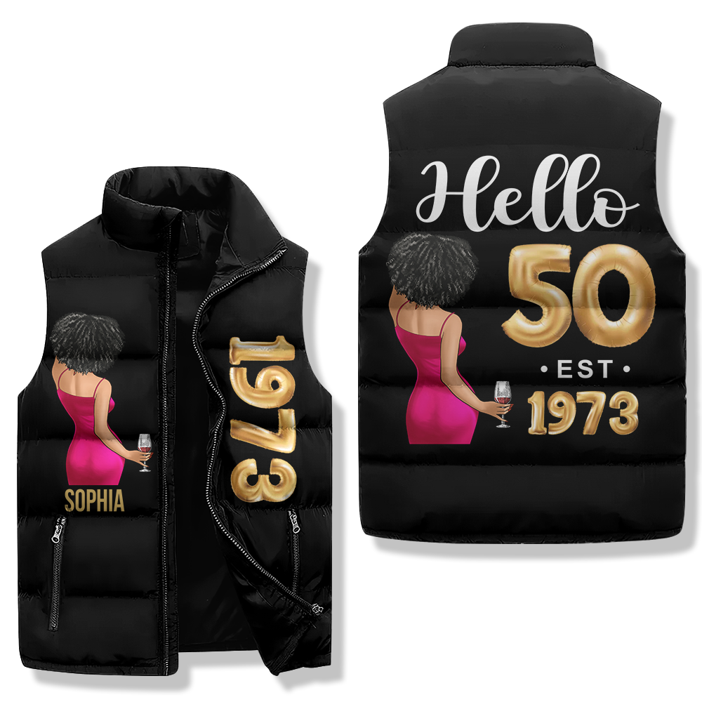 Puffer Vest - Personalised 50th Birthday Gifts, Gift Ideas 50th Birthday Woman