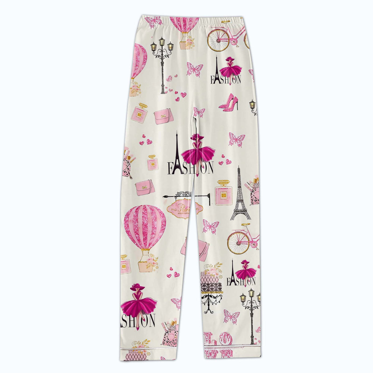 Personalized Women&#39;s Pajama Set, Gift For Travel Lovers