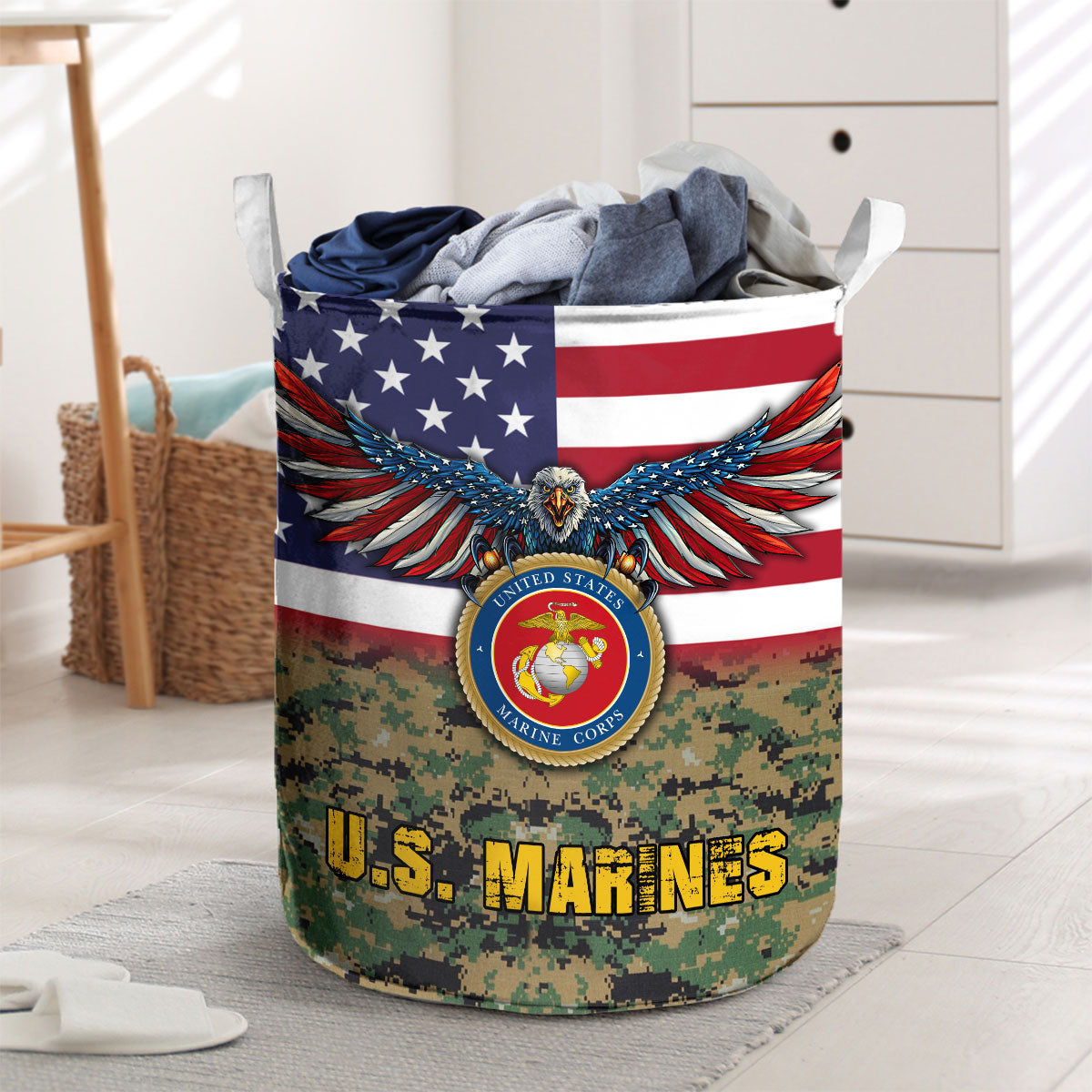 U.S. Marine Laundry Basket