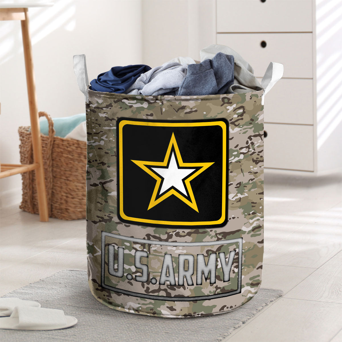 U.S. Army Camouflage Laundry Basket