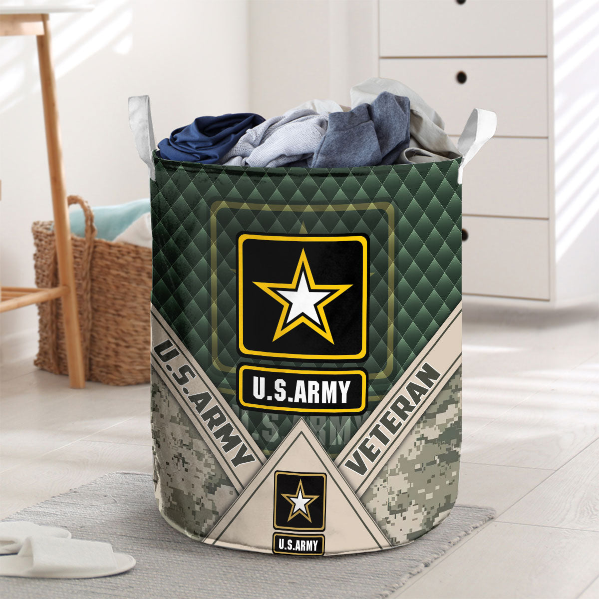 U.S. Army Camo Laundry Basket