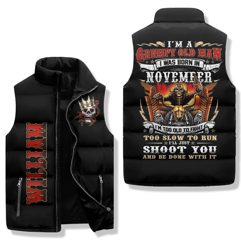 Puffer Vest - November Birthday Gifts, Custom Birthday Gift, Queens Are Born In November