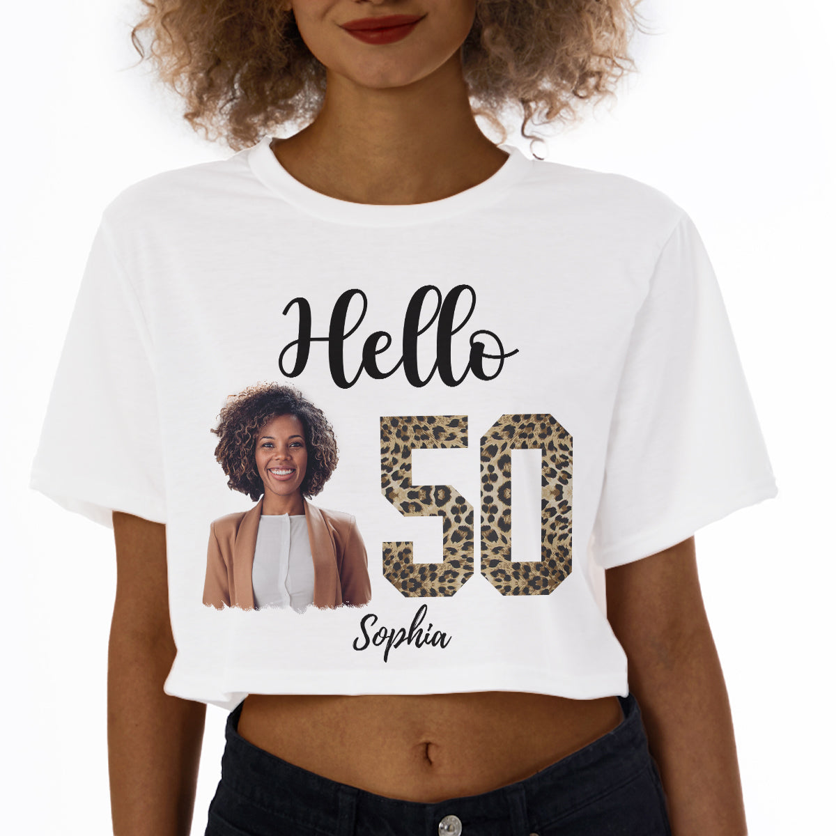 Women's Cropped T-shirt, Fabulous Since 1974 50th Birthday Unique T Shirt For Woman - HMT