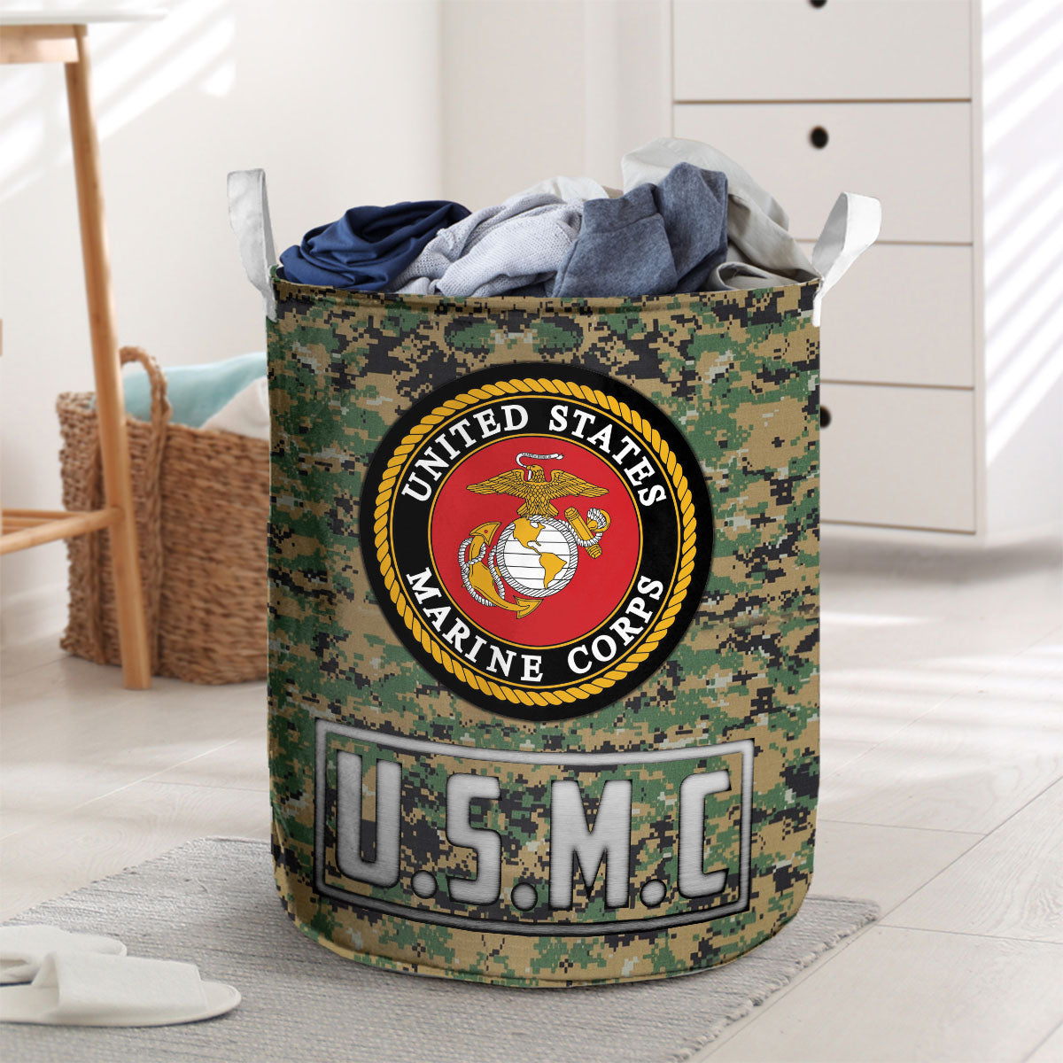 USMC Camouflage Laundry Basket