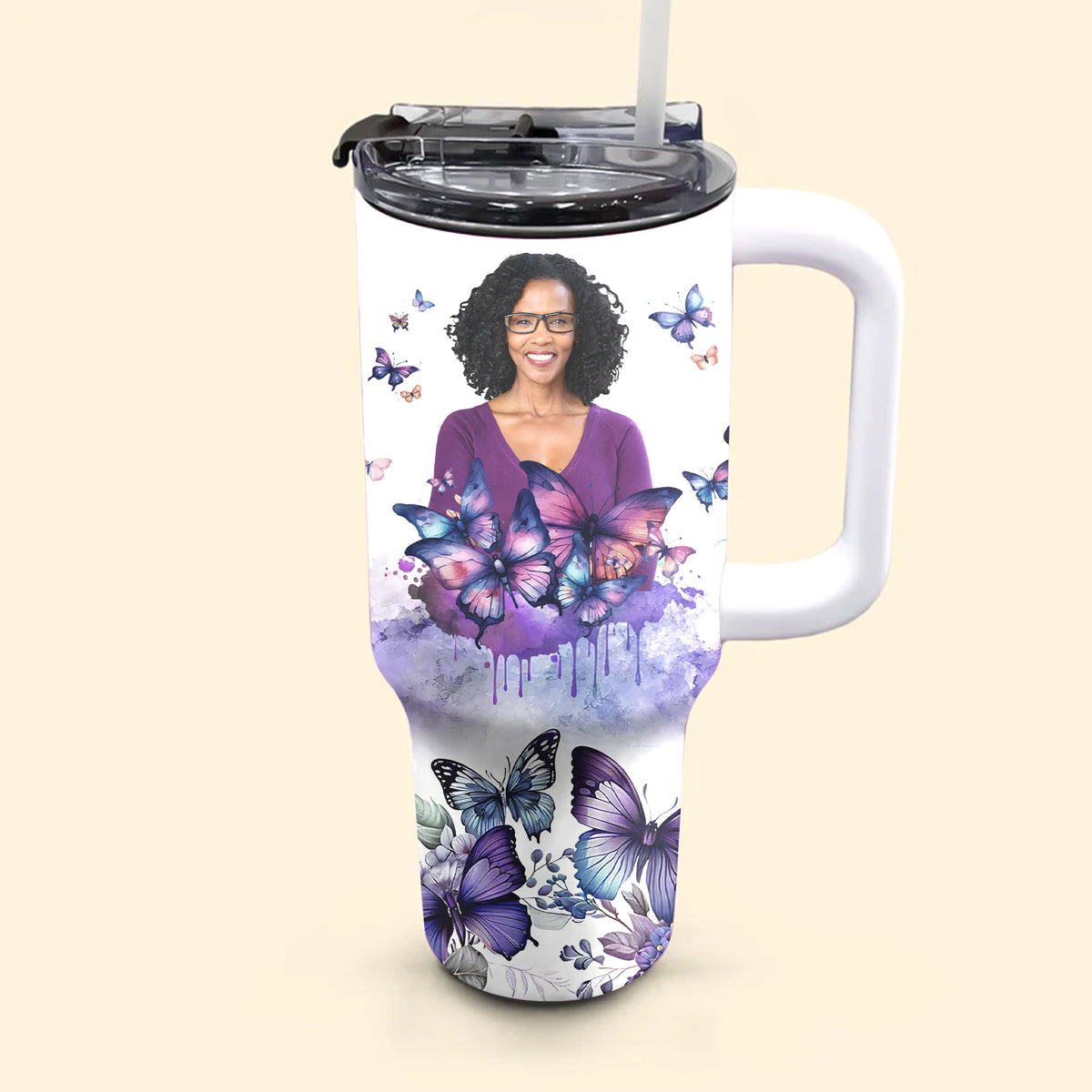 Personalized Tumbler With Straw, Gift Ideas 50th Birthday Woman-ALK