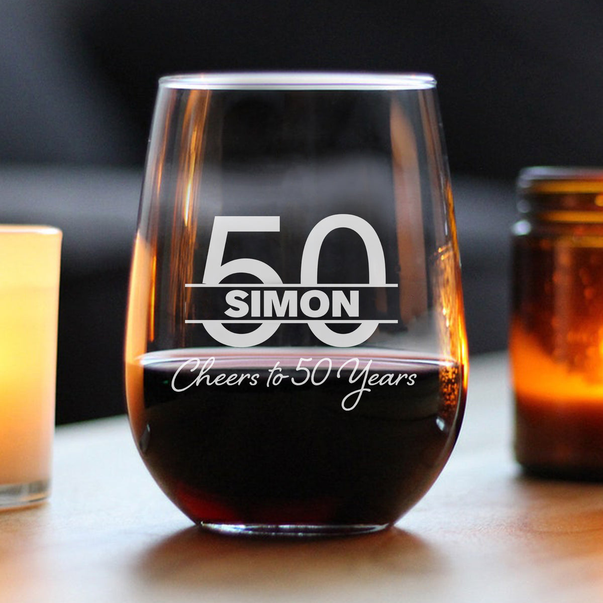 50th Birthday Aged to Perfection - Gifts for 50 Year Old – 50th Birthday Red White Rose Wine Glass-YPT-ALK