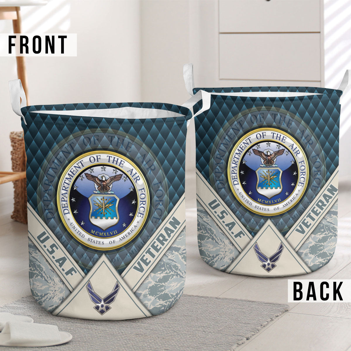 U.S. Air Force Camo Laundry Basket