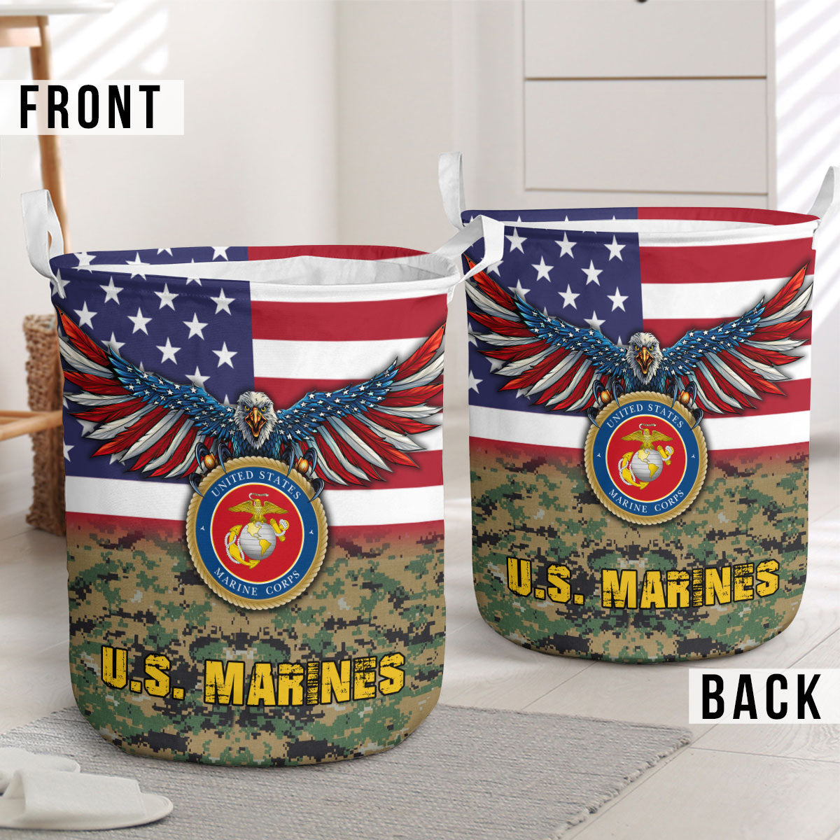 U.S. Marine Laundry Basket