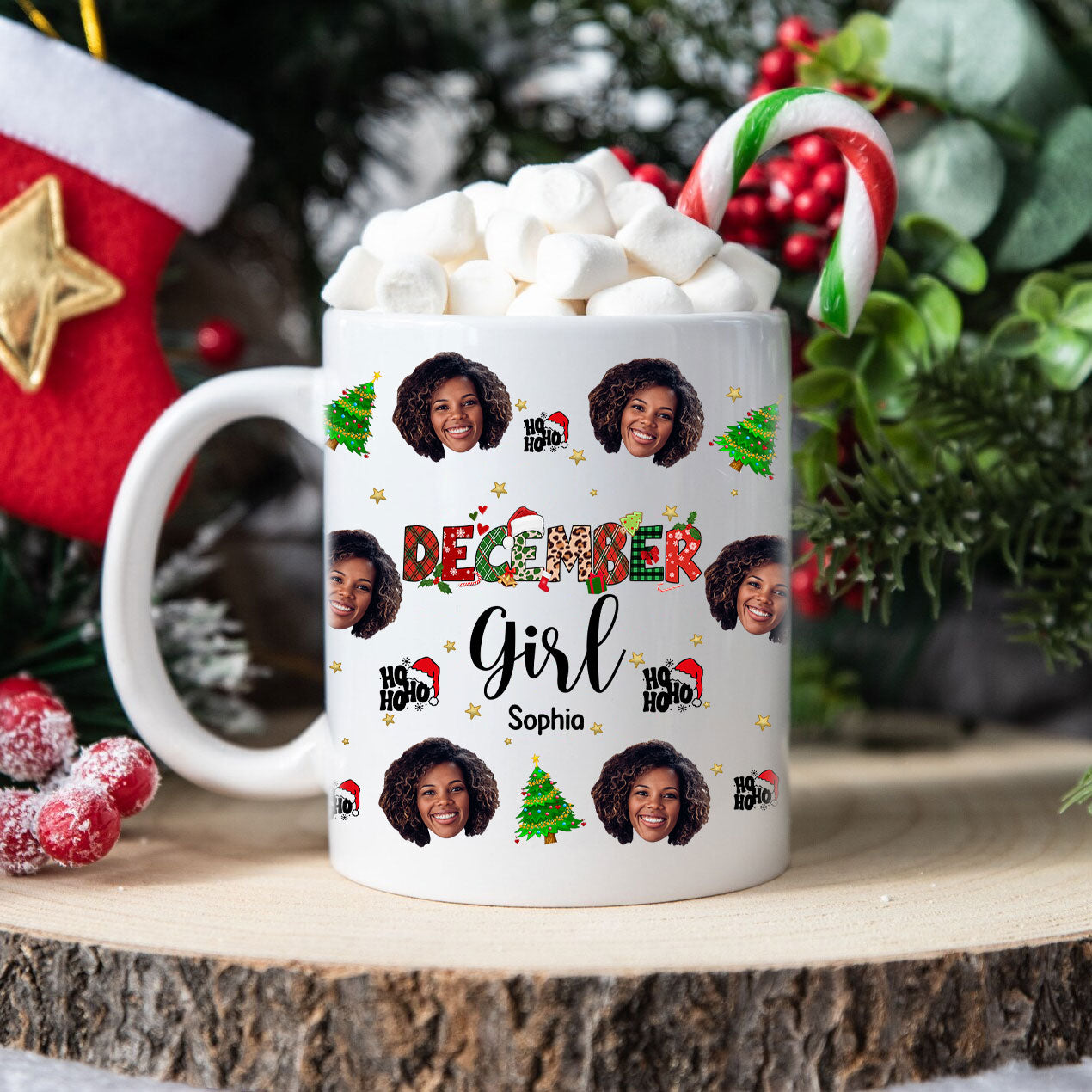 December Birthday Mug, Personalized Birthday Mug, Customized Mug For Birthday, Happy Birthday Personalized Mug