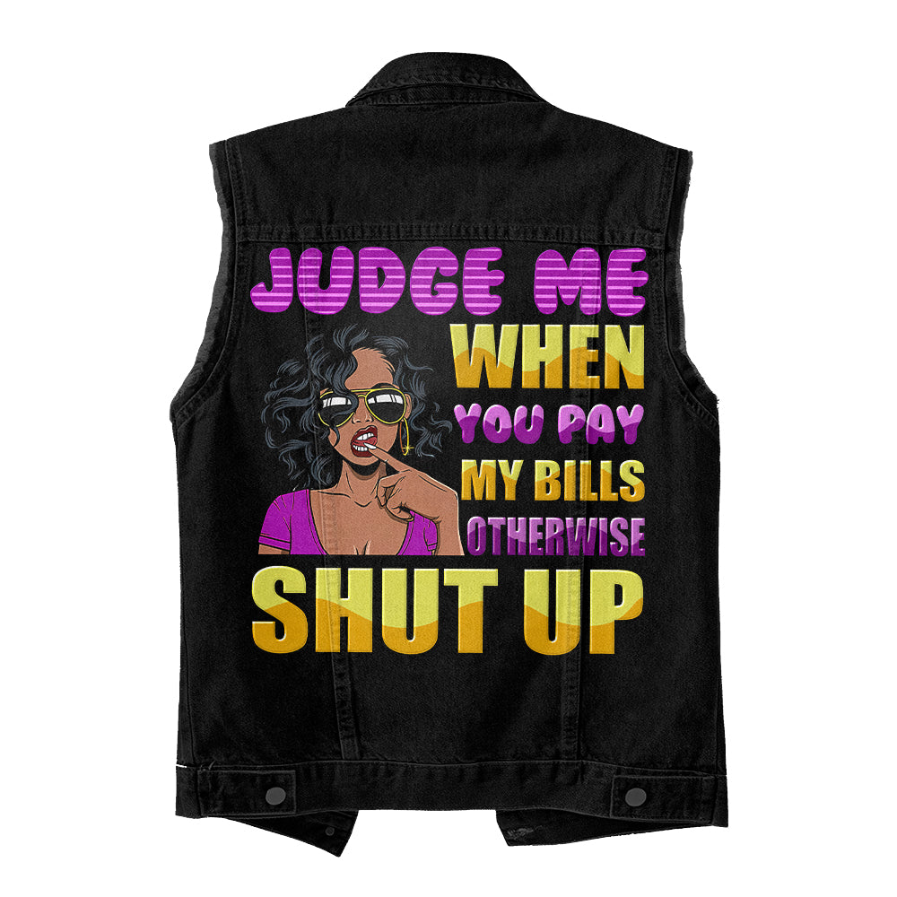 Premium Log Denim Vest - Personalised 50th Birthday Gifts, Gift Ideas 50th Birthday Woman