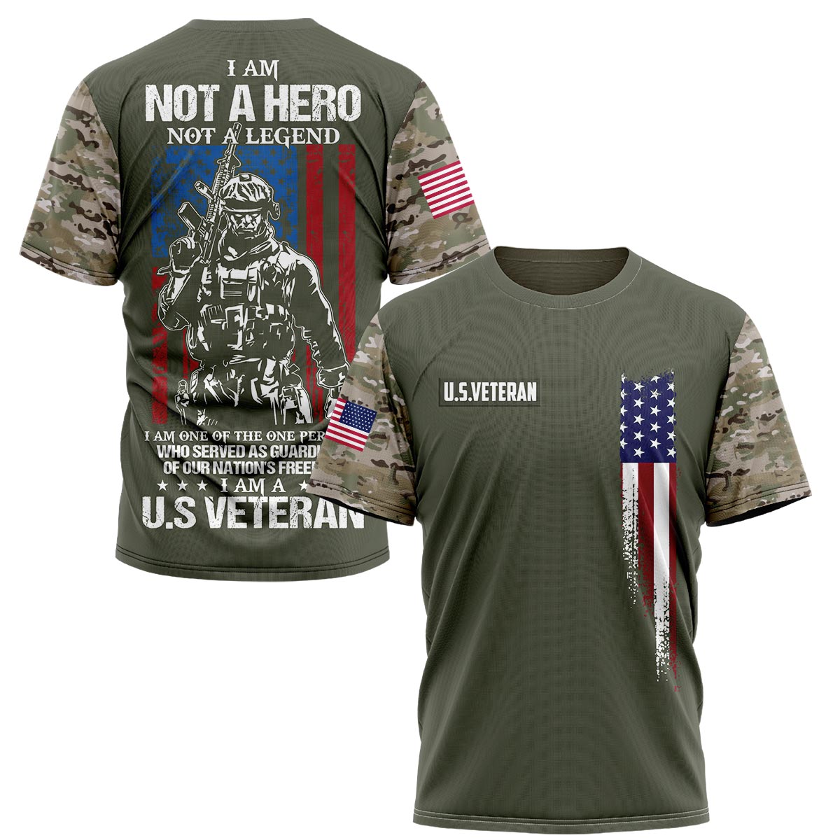 I Am Not A Hero Not A Legend Us Veteran Shirt