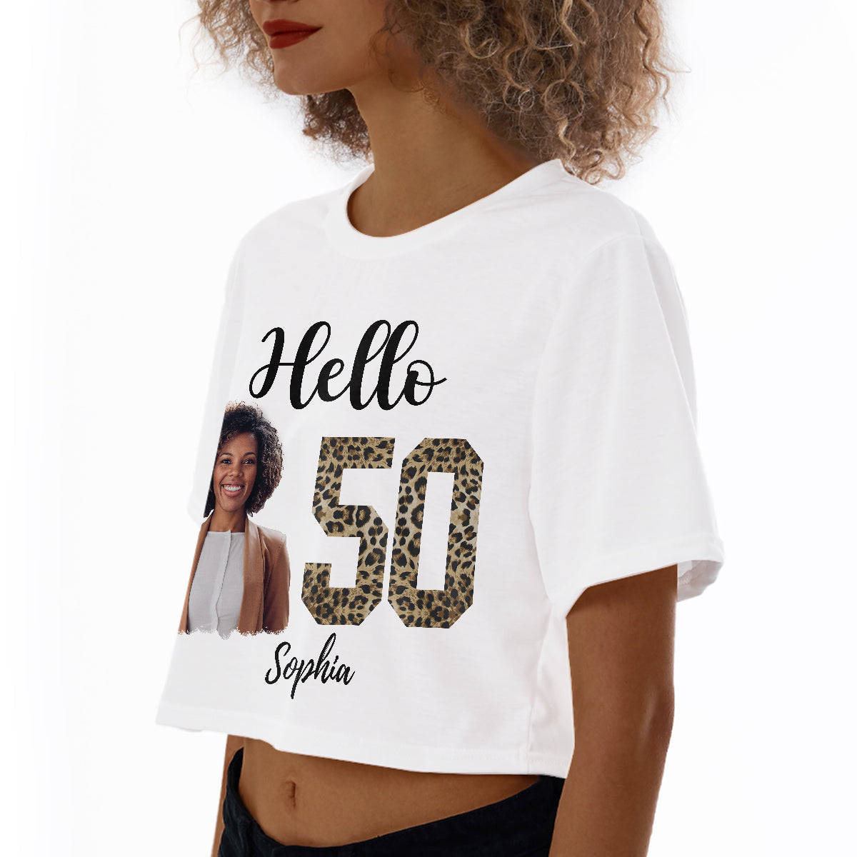 Women&#39;s Cropped T-shirt, Fabulous Since 1974 50th Birthday Unique T Shirt For Woman - HMT