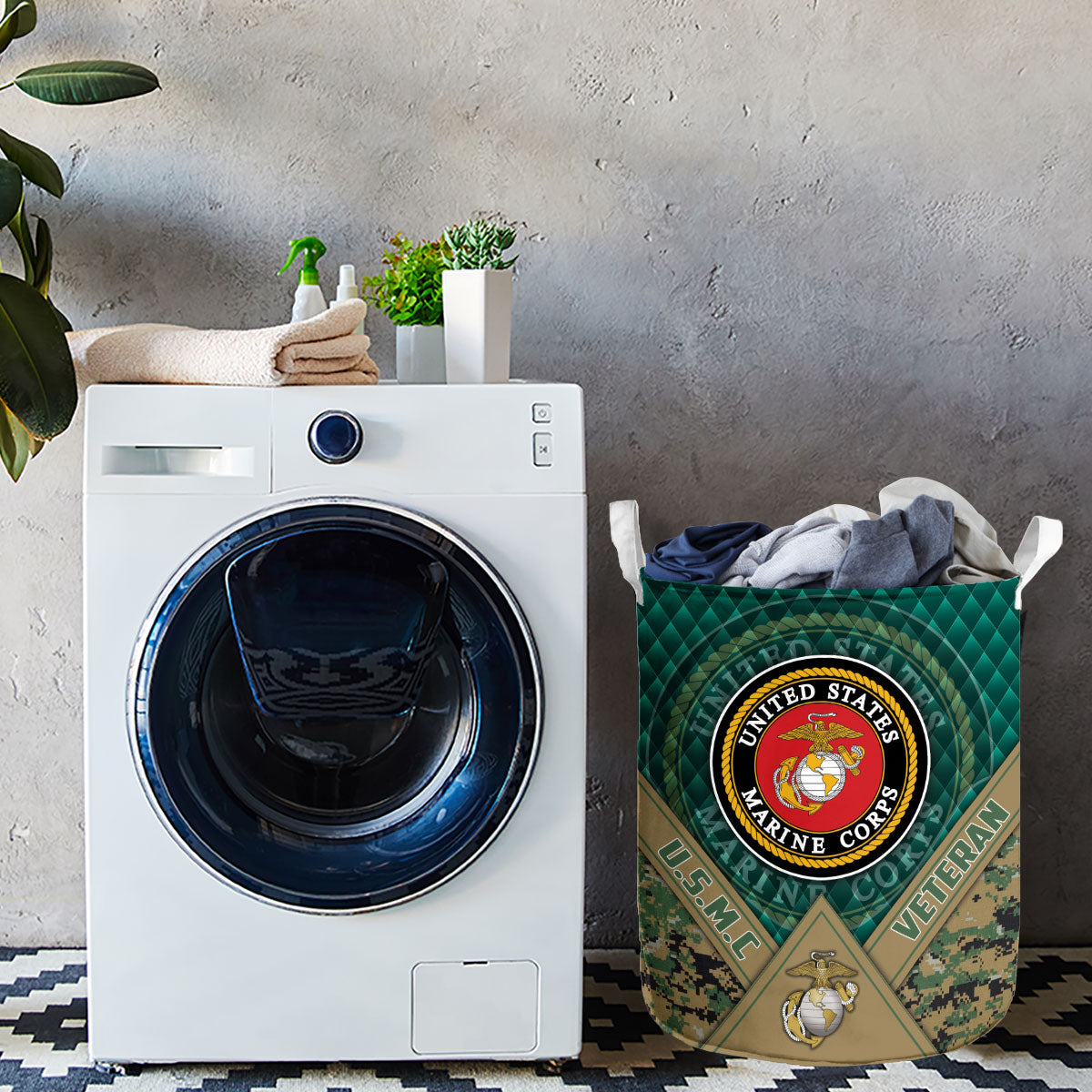 USMC Camo Laundry Basket