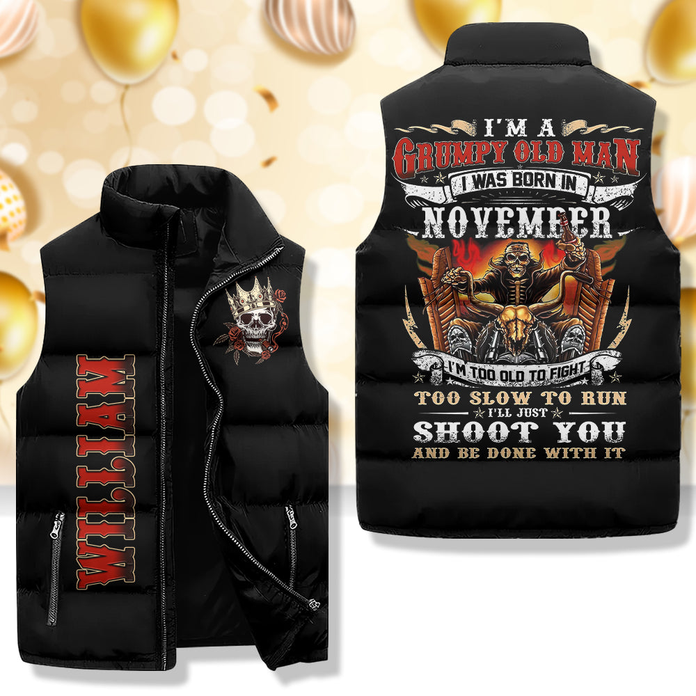 Puffer Vest - November Birthday Gifts, Custom Birthday Gift, Queens Are Born In November