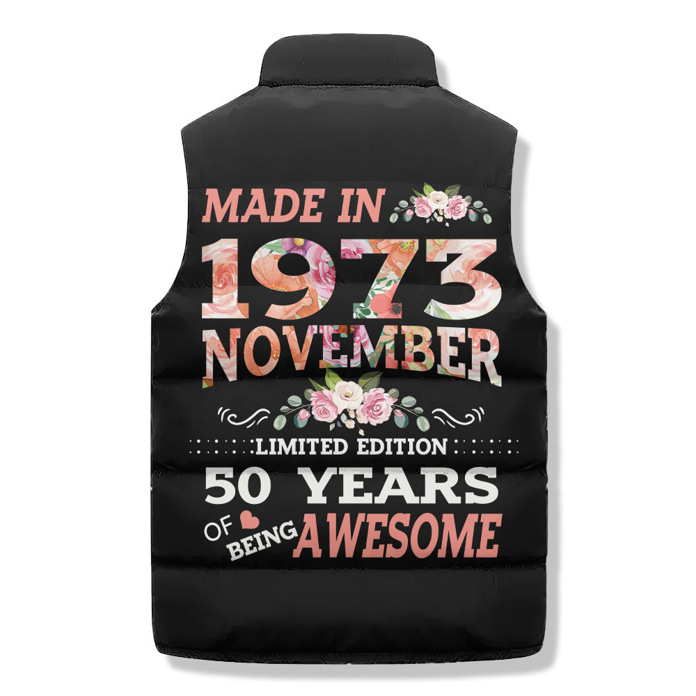 Puffer Vest - Personalised November Birthday Gifts, Gift Ideas November Birthday Woman - Limited Edition