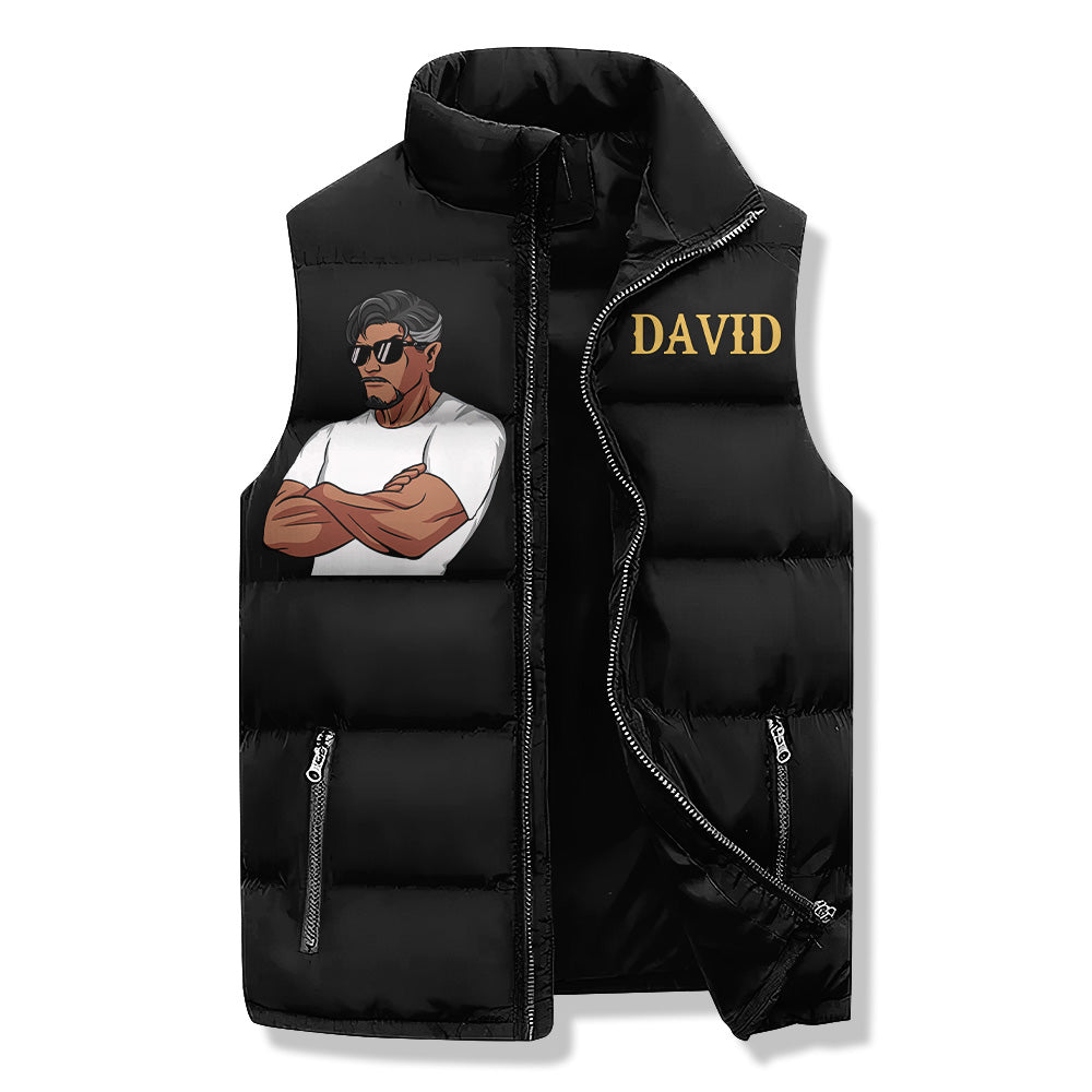 Puffer Vest - Personalised November Birthday Month, Gift Ideas For November Birthday Men