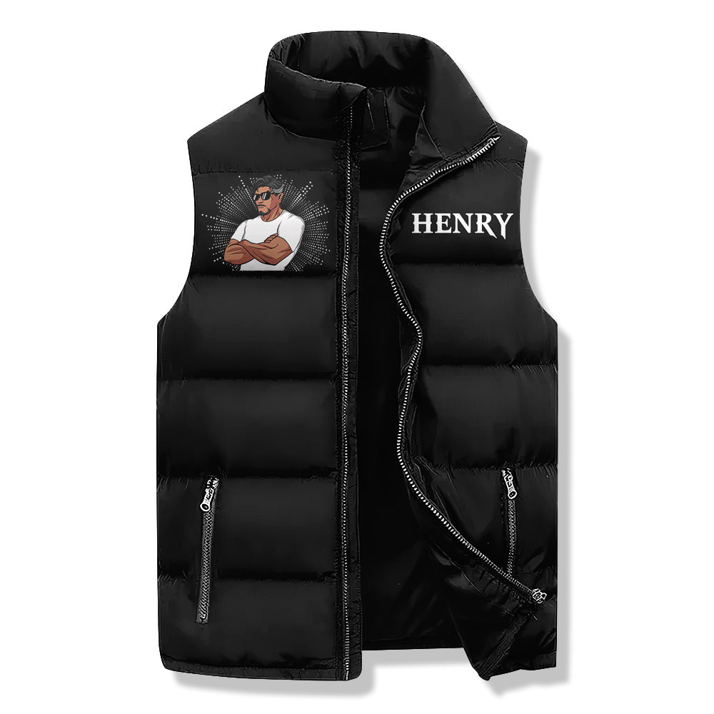 Puffer Vest - Personalised November Birthday Month, Gift Ideas For November Birthday Men