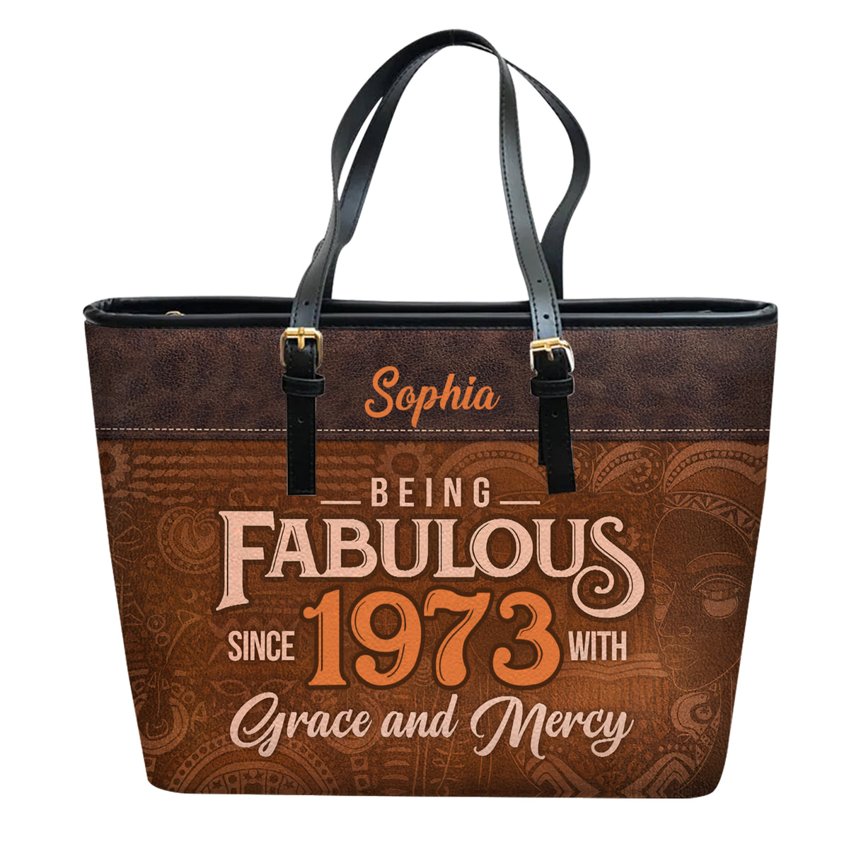 Personalized Leather Bucket Bag, Personalized 50th Birthday Gifts, 50th Gift Ideas For Her