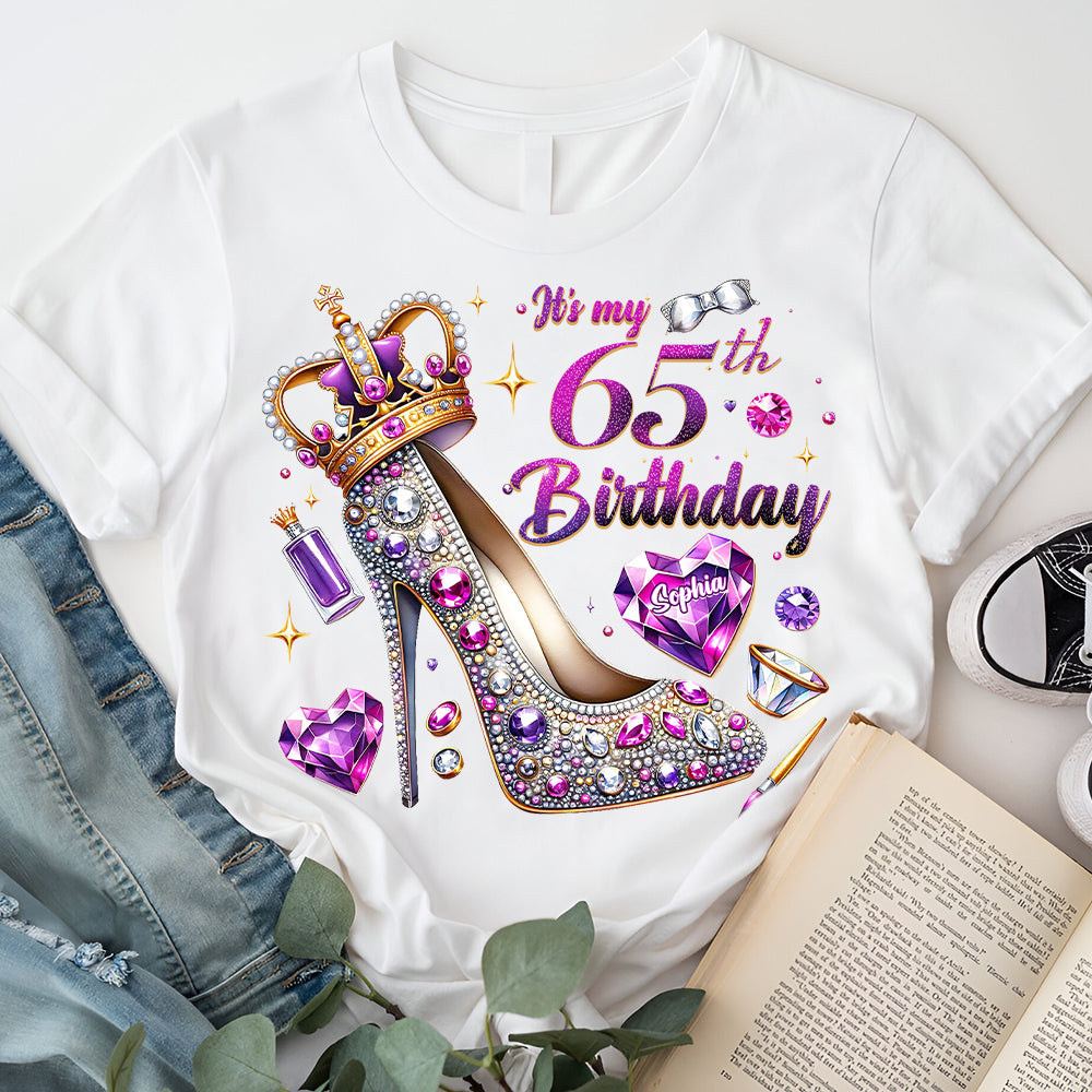 65th Birthday Shirts, Custom Birthday Shirts, Turning 65 Shirt, Gifts For Women Turning 65, 65th Birthday Shirts For Her-YPT-ALK