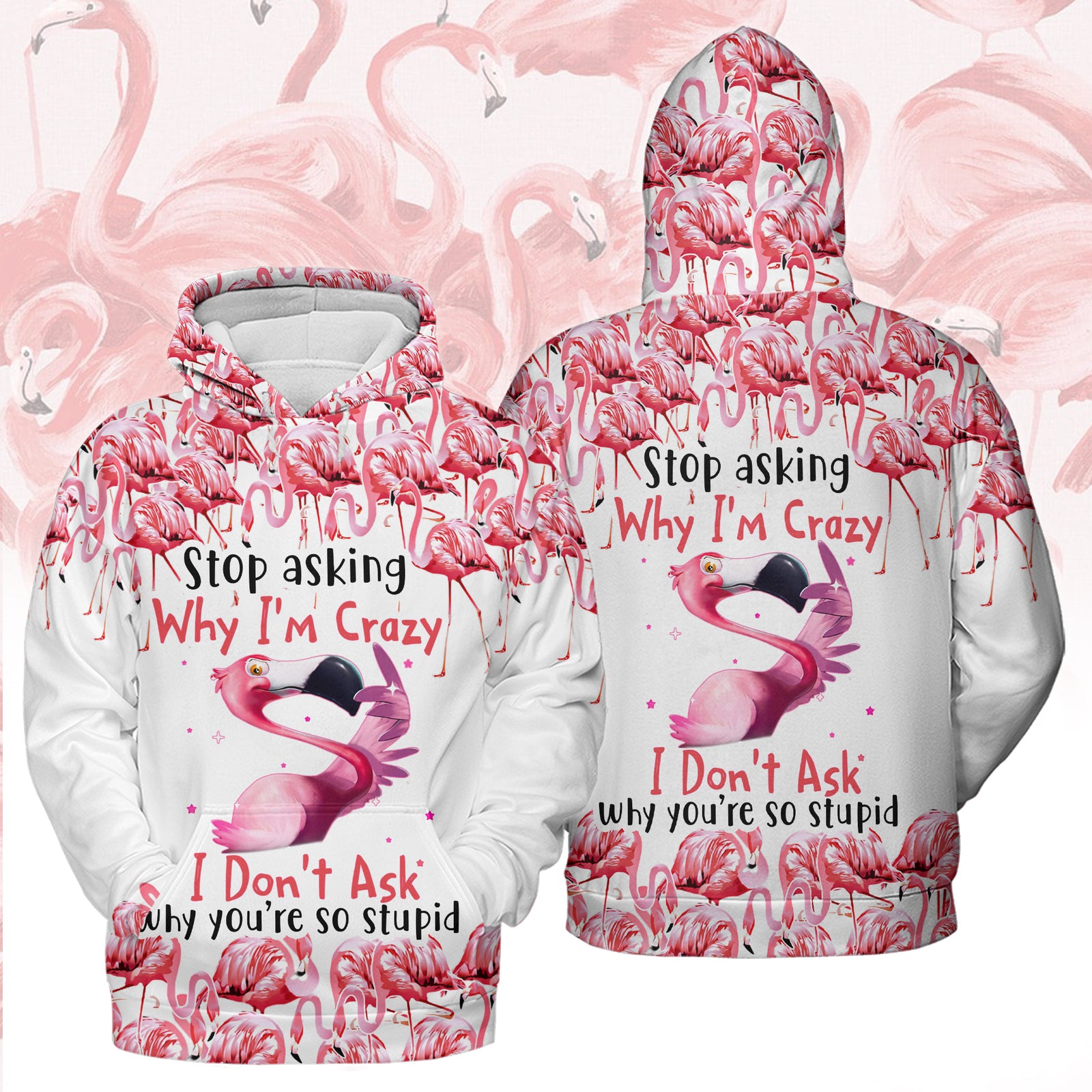 Hoodie - Personalized Gift Ideas For Flamingo Lovers