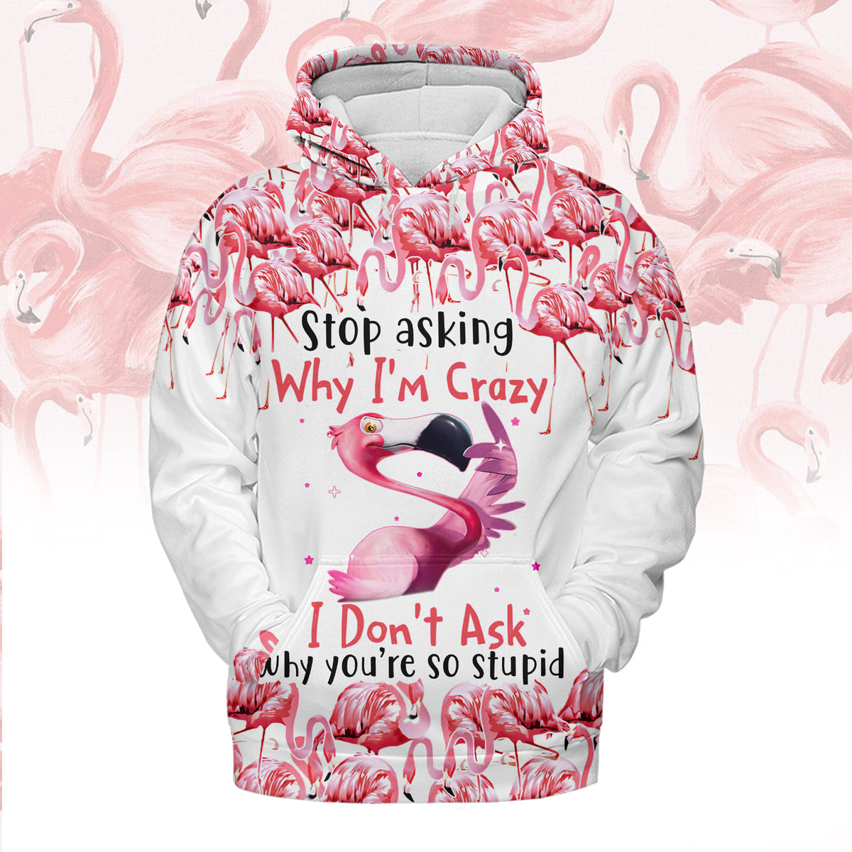 Hoodie - Personalized Gift Ideas For Flamingo Lovers