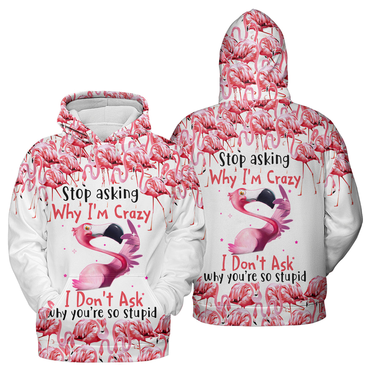 Hoodie - Personalized Gift Ideas For Flamingo Lovers