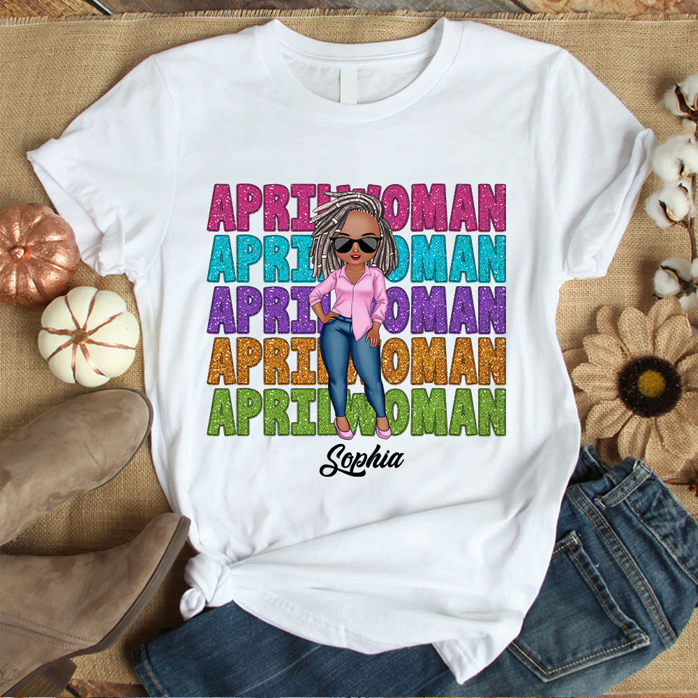 April Birthday Shirts, Custom Birthday Shirts, Gifts For April Women-HCT