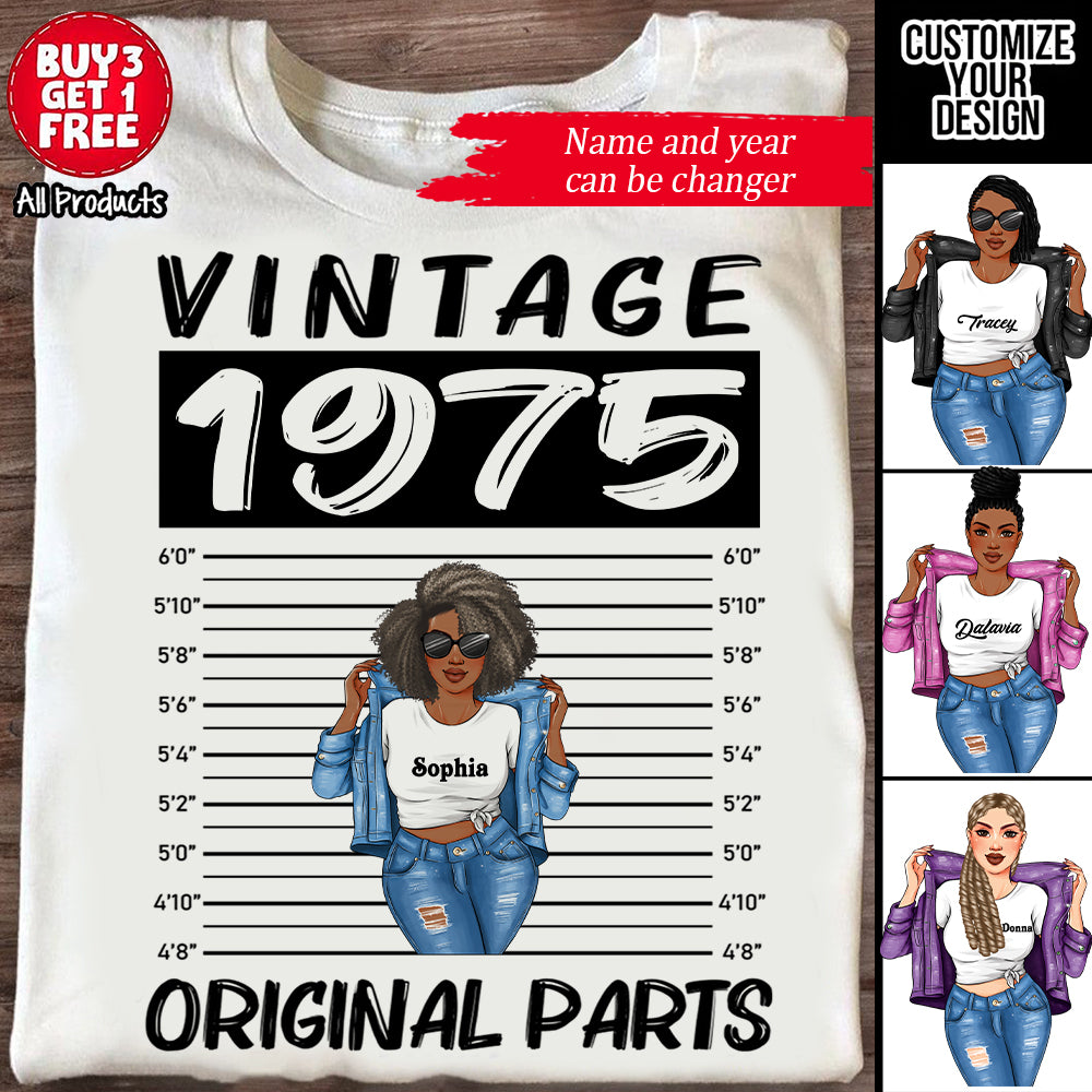 50th Birthday Shirts, Custom Birthday Shirts, Turning 50 Shirt, Gifts For Women Turning 50, 50 And Fabulous Shirt, 1975 Shirt, 50th Birthday Shirts For Her-YPT-ALK