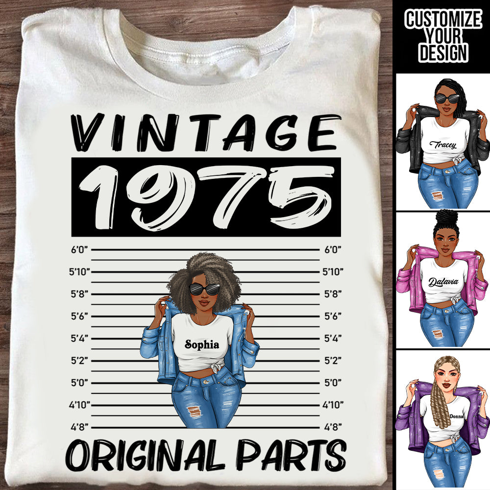 50th Birthday Shirts, Custom Birthday Shirts, Turning 50 Shirt, Gifts For Women Turning 50, 50 And Fabulous Shirt, 1975 Shirt, 50th Birthday Shirts For Her-YPT-ALK