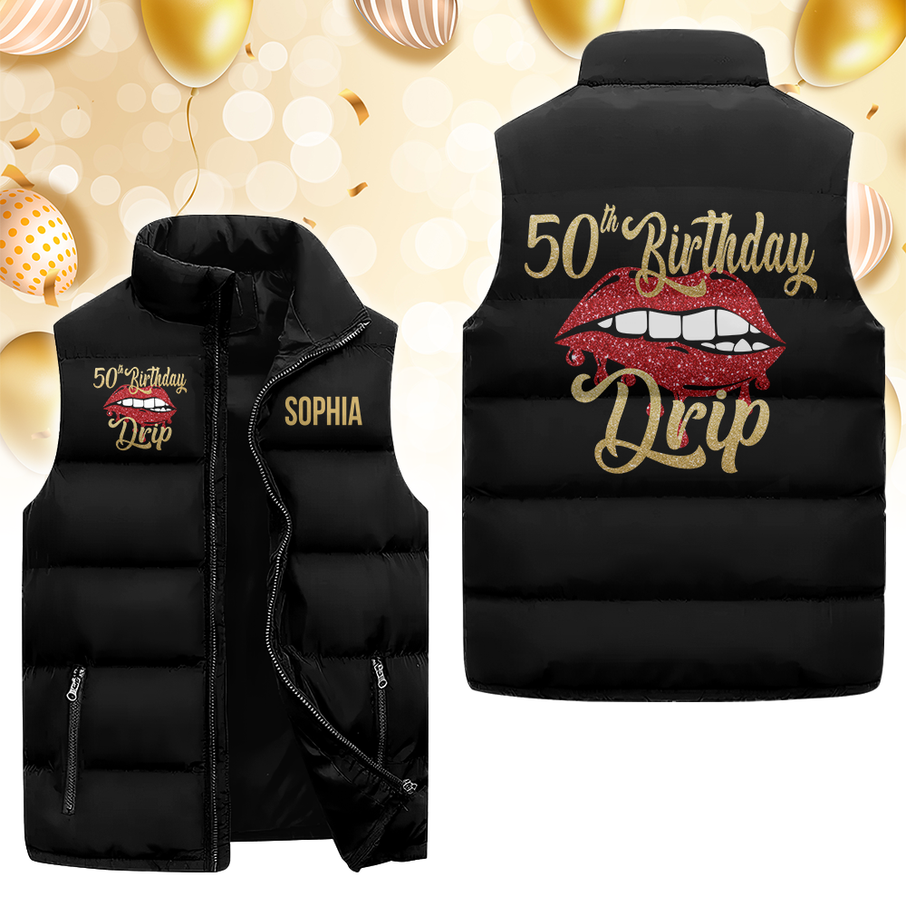 Puffer Vest - Personalised 50th Birthday Gifts, Gift Ideas 50th Birthday Woman