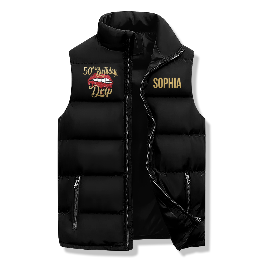 Puffer Vest - Personalised 50th Birthday Gifts, Gift Ideas 50th Birthday Woman