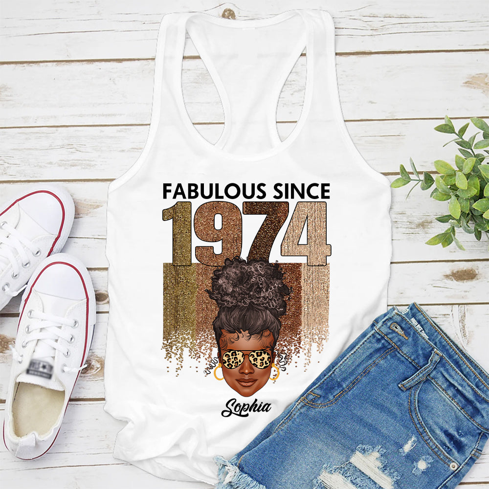 50th Birthday Shirts, Custom Birthday Shirts, Turning 50 Shirt, Gifts For Women Turning 50, 50 And Fabulous Shirt, 1974 Shirt - ALK