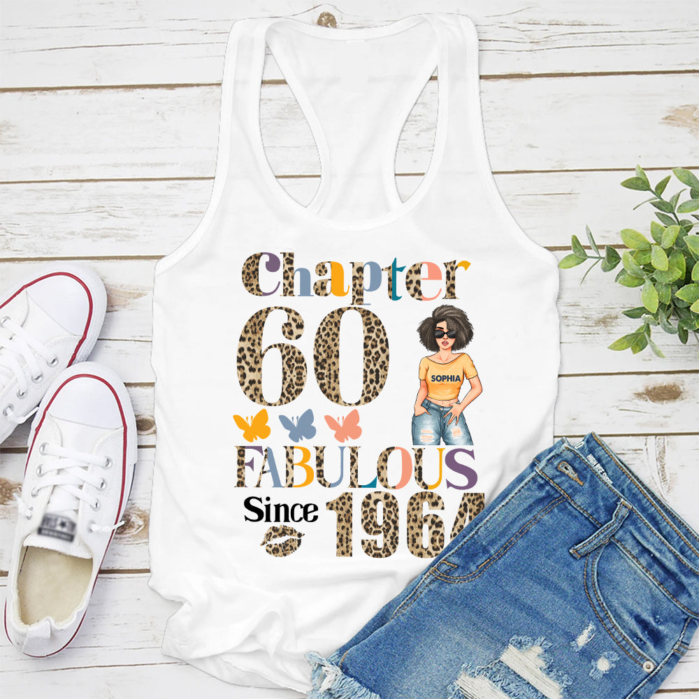 Chapter 60, Fabulous Since 1964 60th Birthday Unique T Shirt For Woman, Custom Birthday Shirt, Her Gifts For 60 Years Old , Turning 60 Birthday Cotton Shirt - YPT-HCT
