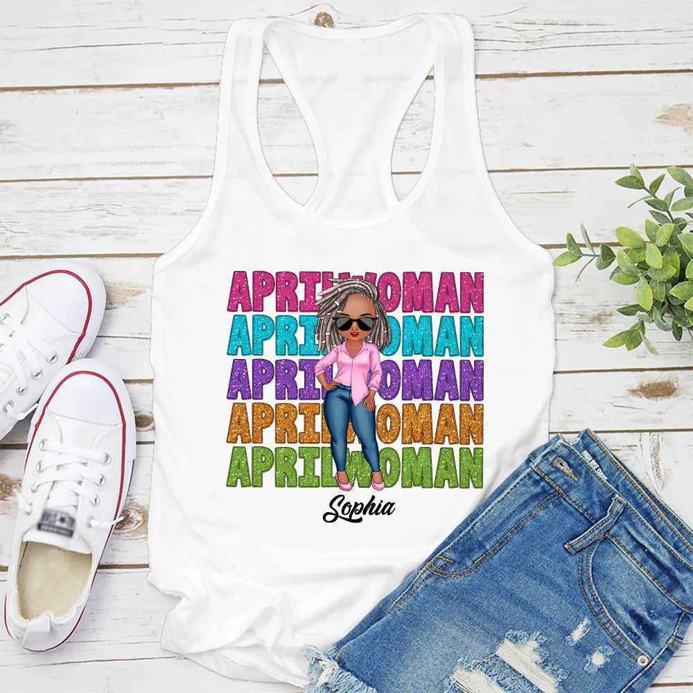 April Birthday Shirts, Custom Birthday Shirts, Gifts For April Women-HCT
