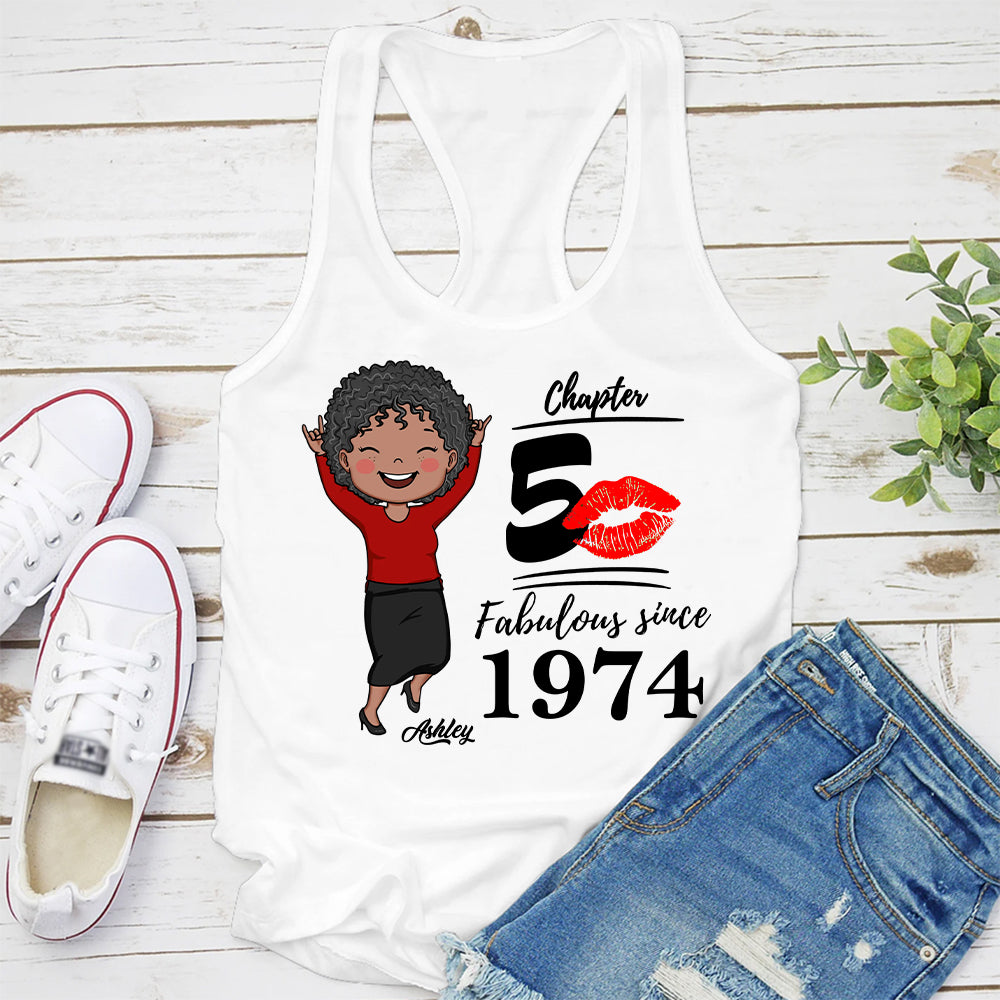 50th Birthday Shirts, Custom Birthday Shirts, Turning 50 Shirt, Gifts For Women Turning 50, 50 And Fabulous Shirt, 1974 Shirt - ALK