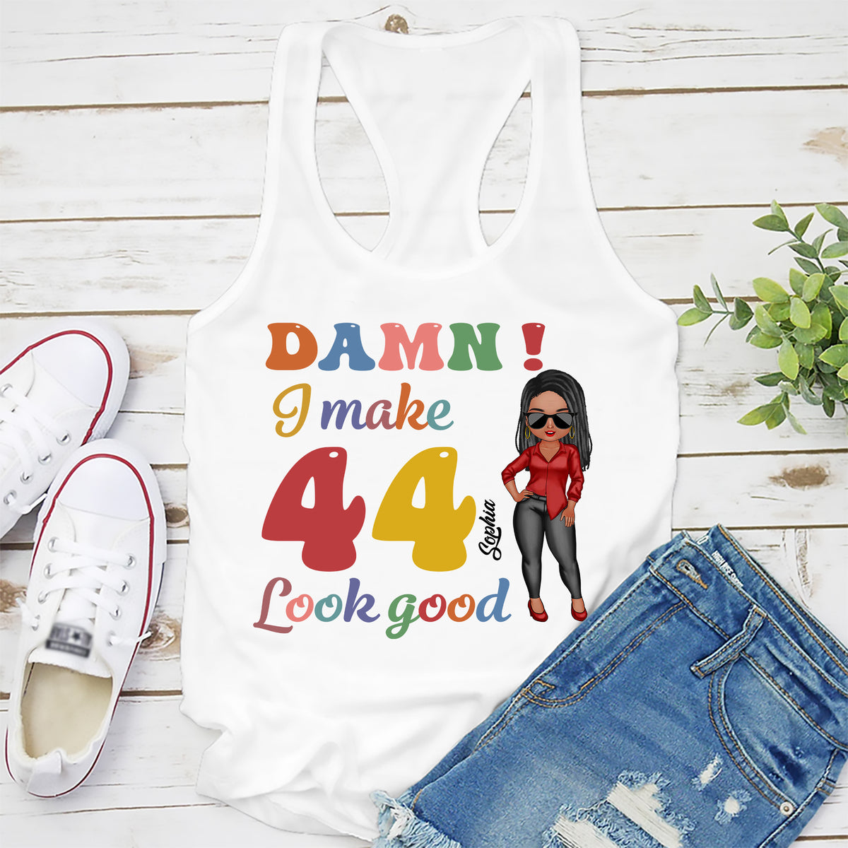 44th Birthday Shirts, Custom Birthday Shirts, Turning 44 Shirt, Gifts For Women Turning 44, 44 And Fabulous Shirt, 1980 Shirt - ALK