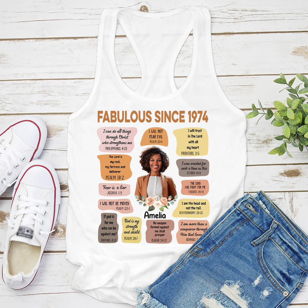 50th Birthday Shirts, Custom Birthday Shirts, Turning 50 Shirt, Gifts For Women Turning 50, 50 And Fabulous Shirt, 1974 Shirt - ALK