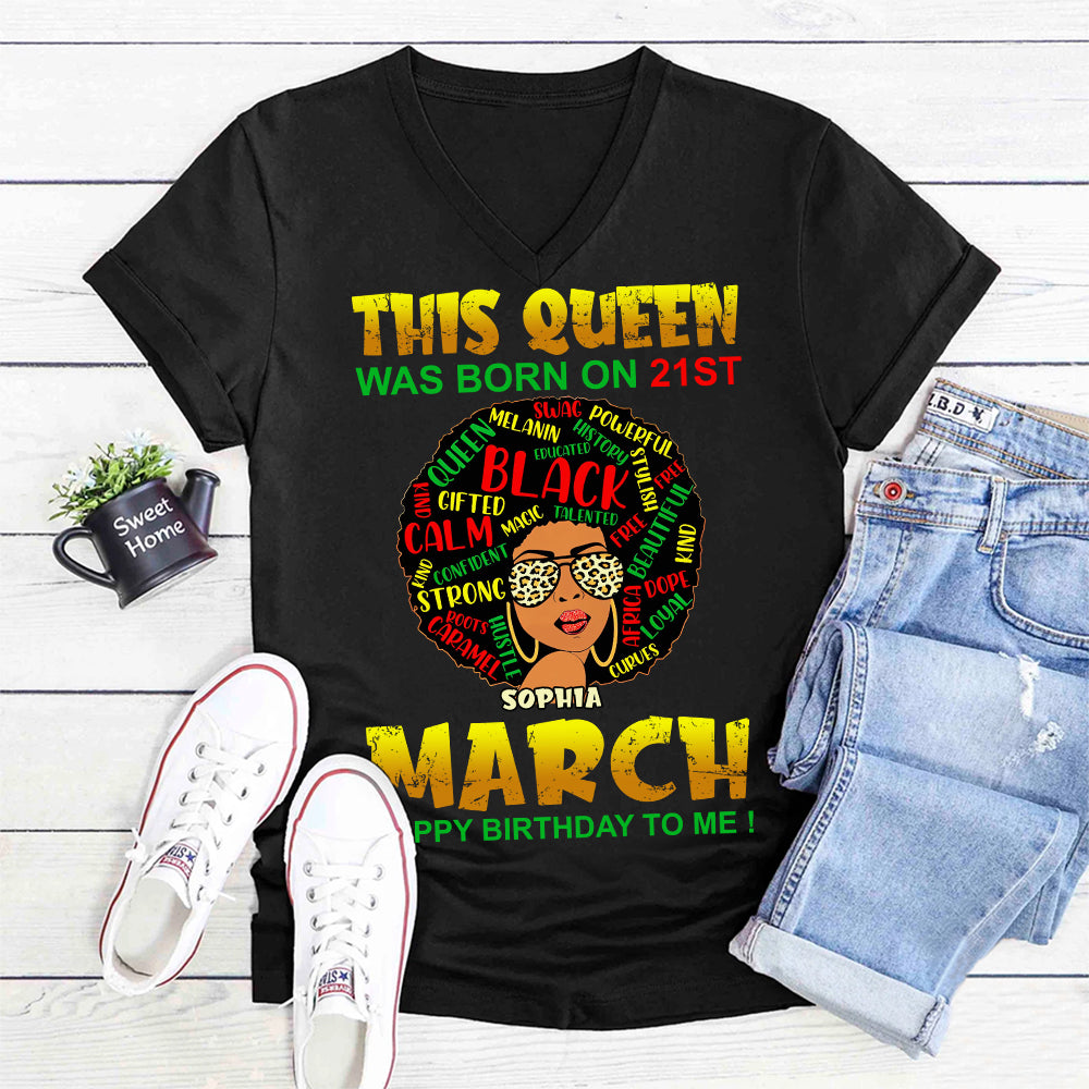 Custom Birthday Shirt, March Birthday Shirts For Woman, March Birthday Gifts