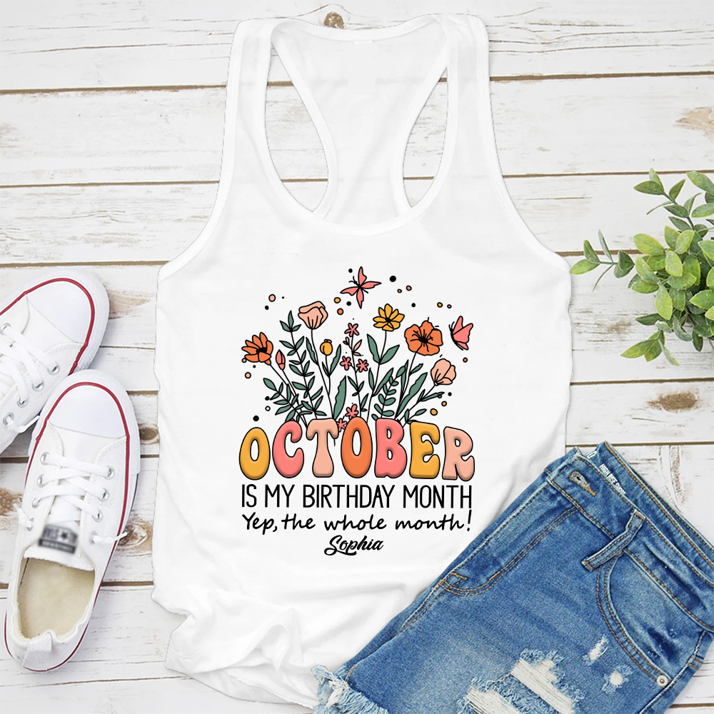 October Birthday Shirt, Custom Birthday Shirt, Queens Are Born In October Birthday Shirts For Woman
