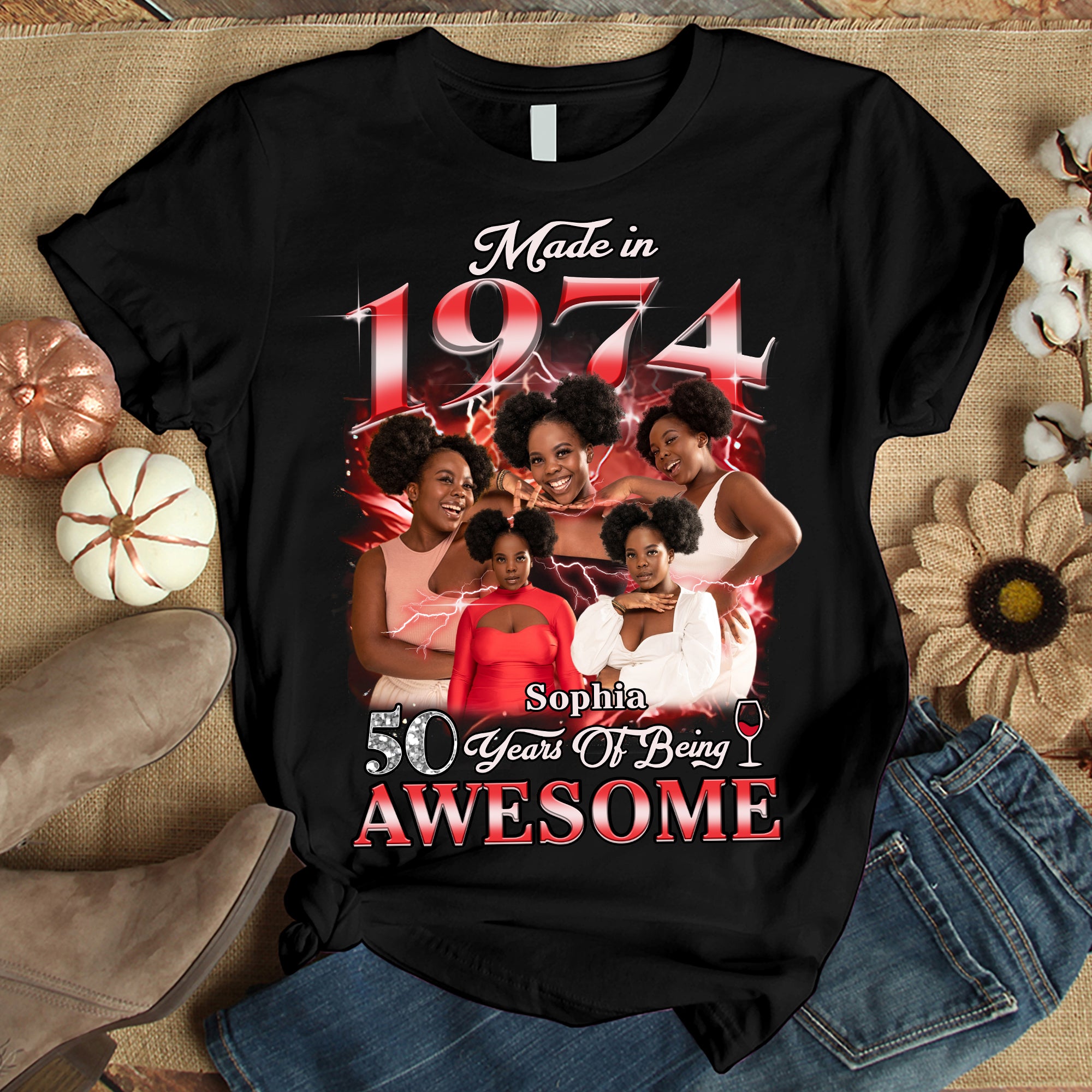 50th Birthday Shirts, Custom Birthday Shirts, Turning 50 Shirt, Gifts For Women Turning 50, 50th Birthday Shirts For Her-YPT-HMT