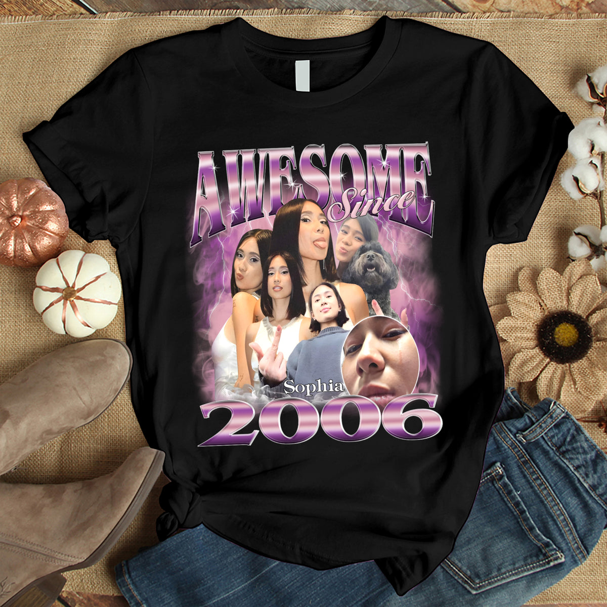 18th Birthday Shirts For Her, Personalised 18th Birthday Gifts, 2006 T Shirt, 18 And Fabulous Shirt, 18th Birthday Shirt Ideas, Gift Ideas 18th Birthday Woman-YPT-TLT